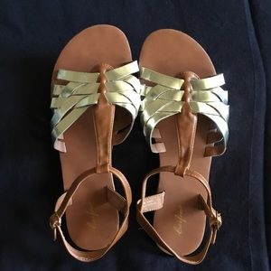 Strappy Gold Sandals